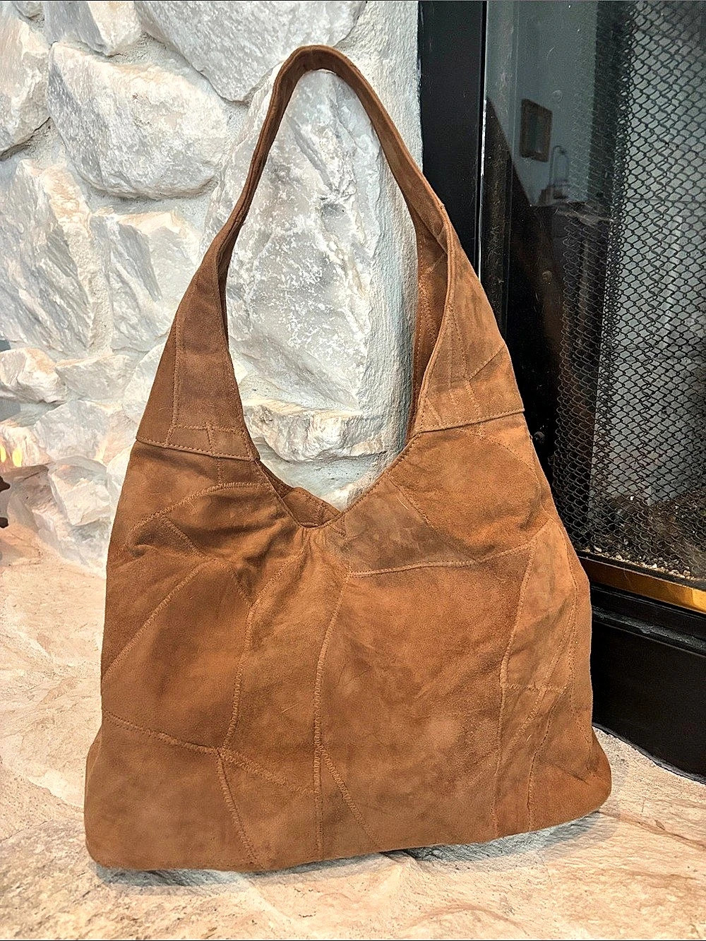 taleen Brown Leather Hobo Bag